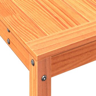 Oppottafel met schap 82,5x35x75 cm massief grenenhout wasbruin 8
