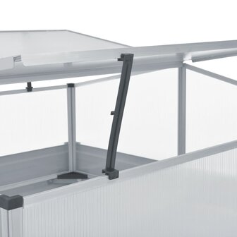 Tuinkas 100x100x85 cm gegalvaniseerd staal grijs  5