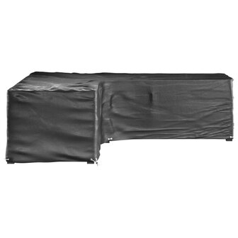 Tuinmeubelhoezen L-vormig 2 st 16 oogjes 250x250x70 cm 3