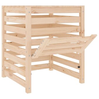 Compostbak 63,5x63,5x77,5 cm massief grenenhout 6