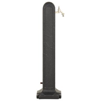 Waterzuil met kraan steen-look antracietkleurig 4