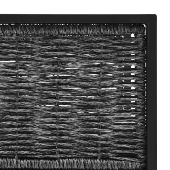 Hoekbank sectioneel met linkerarmleuning poly rattan antraciet  5