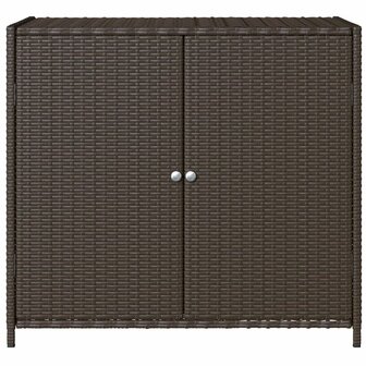 Tuinkast 83x45x76 cm poly rattan bruin 7