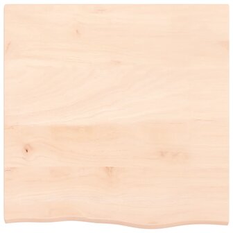 Wastafelblad 60x60x2 cm onbehandeld massief hout 3
