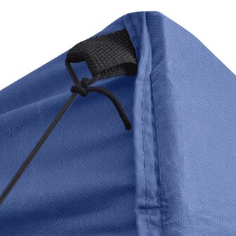 Partytent met 4 zijwanden inklapbaar 2x2 m staal blauw 4