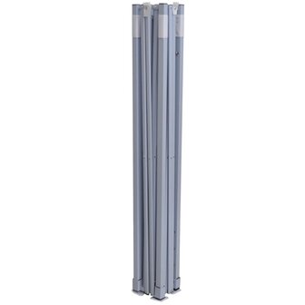 Partytent met 4 zijwanden inklapbaar 2x2 m staal blauw 7