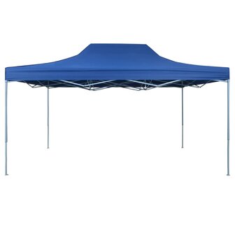 Partytent inklapbaar 3x4 m staal blauw 2