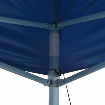Partytent inklapbaar 3x4 m staal blauw 4