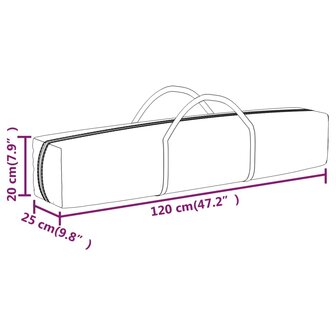 Partytent inklapbaar 2x2 m blauw 9