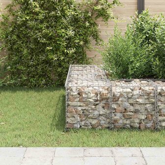 Gabion plantenbak verhoogd kubus 40x40x40 cm staaldraad 3