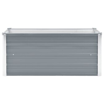 Plantenbak verhoogd 100x40x45 cm gegalvaniseerd staal grijs 3