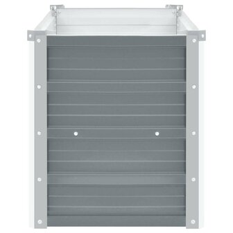 Plantenbak verhoogd 100x40x45 cm gegalvaniseerd staal grijs 4