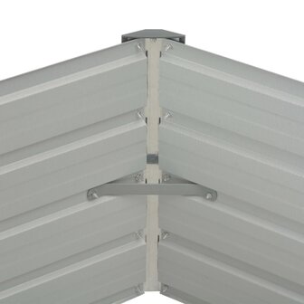 Plantenbak verhoogd 129x129x45cm gegalvaniseerd staal antraciet 5