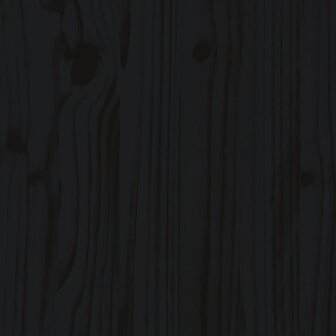 Plantenbak met hekontwerp 60x30x30 cm massief grenenhout zwart 8