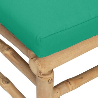 2-delige Loungeset met kussens bamboe groen 8