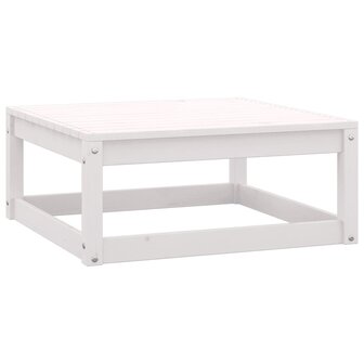 3-delige Loungeset met kussens massief grenenhout wit 6