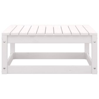 3-delige Loungeset met kussens massief grenenhout wit 7