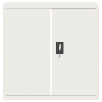 Archiefkast 90x40x90 cm staal wit 3