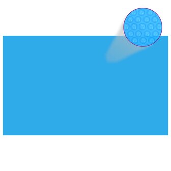 Zwembadhoes rechthoekig 1000x600 cm PE blauw 1
