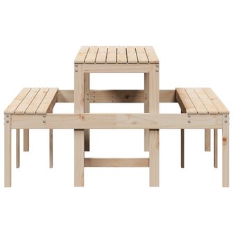 Picknicktafel 160x134x75 cm massief grenenhout 5