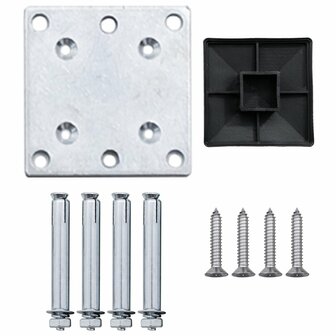 Schuttingpaneel 175x105 cm HKC zwart 7