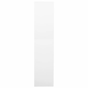Kantoorkast 90x40x180 cm staal wit 3