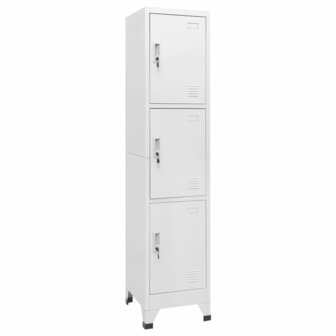 Lockerkast met 3 vakken 38x45x180 cm   1