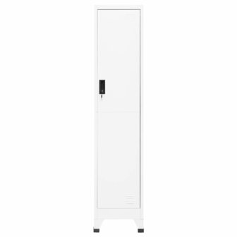 Lockerkast 38x45x180 cm staal wit 2