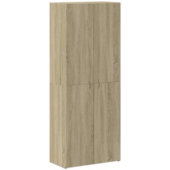 Archiefkast 60x32x153 cm bewerkt hout sonoma eikenkleurig 2
