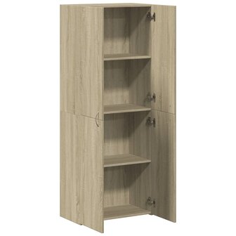 Archiefkast 60x32x153 cm bewerkt hout sonoma eikenkleurig 7