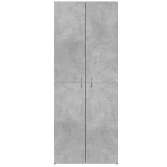 Archiefkast 60x32x153 cm bewerkt hout betongrijs 4