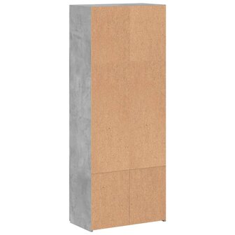 Archiefkast 60x32x153 cm bewerkt hout betongrijs 6
