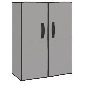 Schoenenkast 60x28x90 cm stof grijs 2