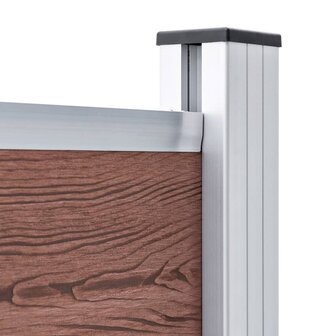 Schuttingpaneel 95x186 cm HKC bruin 5