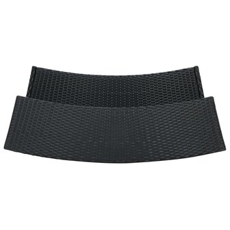 Tuinbartafel 120x55x110 cm poly rattan zwart 5