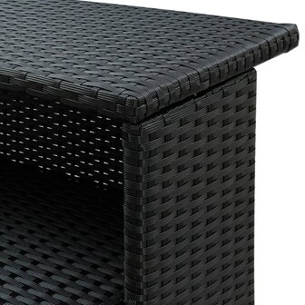 Tuinbartafel 120x55x110 cm poly rattan zwart 7