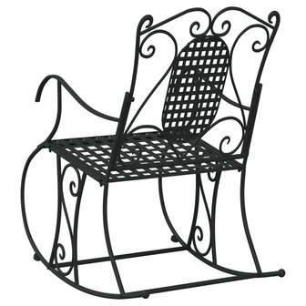 Schommelbank 84 cm staal zwart 5