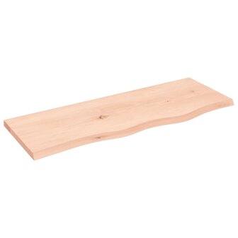 Wastafelblad 80x30x2 cm onbehandeld massief hout 2