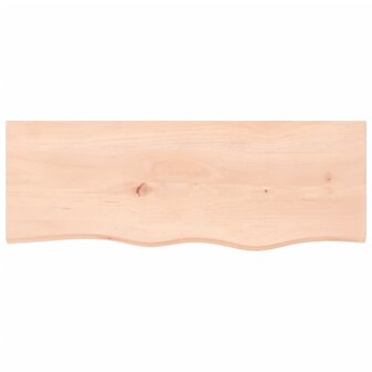 Wastafelblad 80x30x(2-4) cm onbehandeld massief hout 3