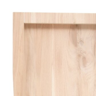 Wastafelblad 80x30x(2-4) cm onbehandeld massief hout 6