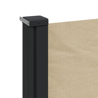 Windscherm uittrekbaar 120x500 cm beige 7