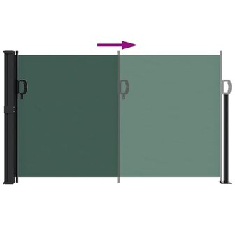 Windscherm uittrekbaar 120x500 cm donkergroen 5