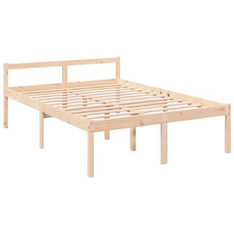 Seniorenbed met hoofdbord massief hout 9