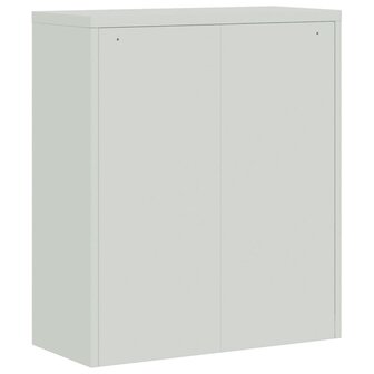 Archiefkast 90x40x105 cm staal lichtgrijs 6