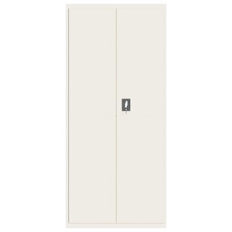 Archiefkast 90x40x200 cm staal wit 3