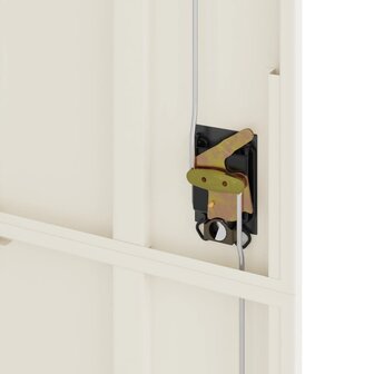 Archiefkast 90x40x200 cm staal wit 8
