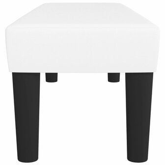 Bankje 100x30x30 cm kunstleer wit 4