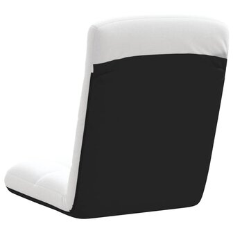 Vloerstoel inklapbaar 71x51x62 cm stof wit 6