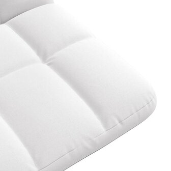 Vloerstoel inklapbaar 71x51x62 cm stof wit 8