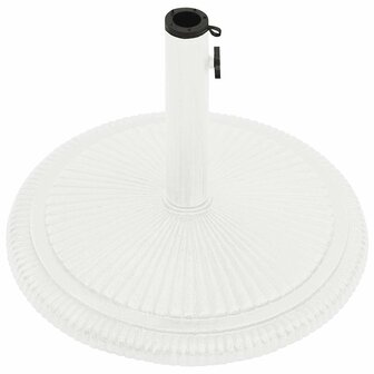 Parasolvoet 45x45x30 cm gietijzer wit 5